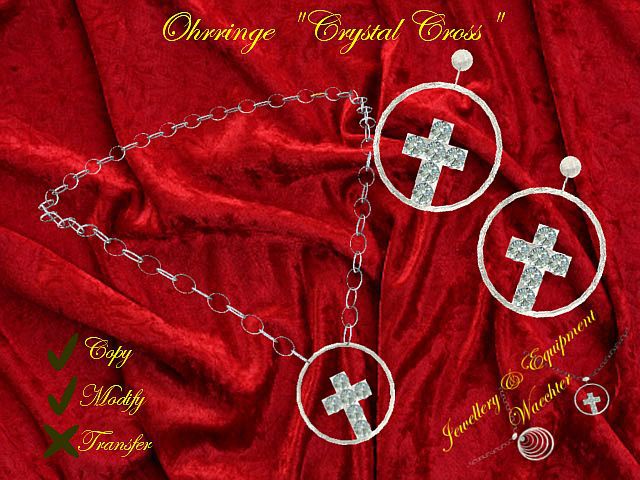 "Crystal Cross" Set silber