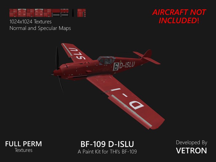 [Vetron] BF-109 D-ISLU