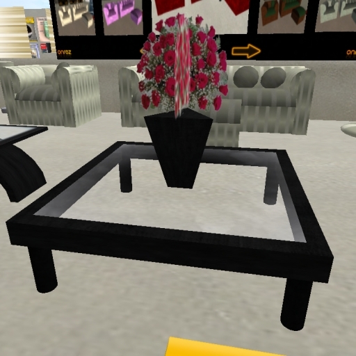 Stylish Modern Black Vase with roses