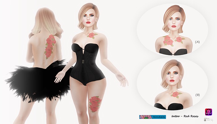 Serendipity tattoo- Red Roses