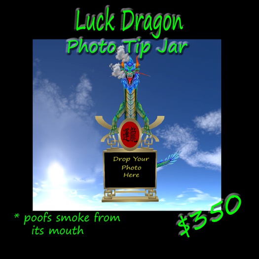 Luck Dragon Photo Tip Jar