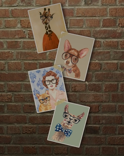 *Erin's Ideas" - Glasses Poster