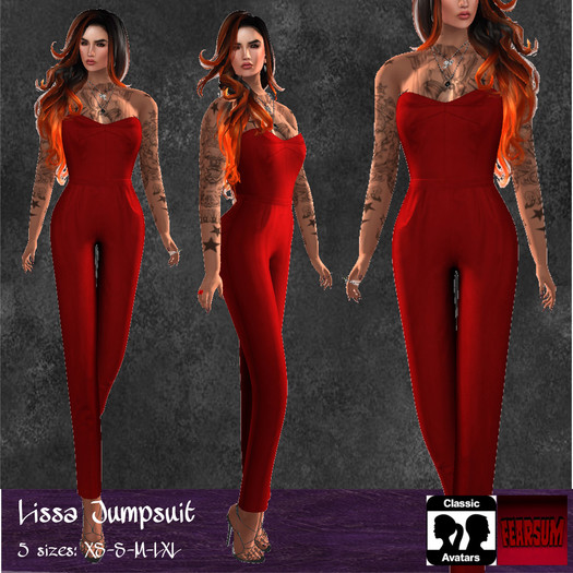 [F] Lissa Jumpsuit Red