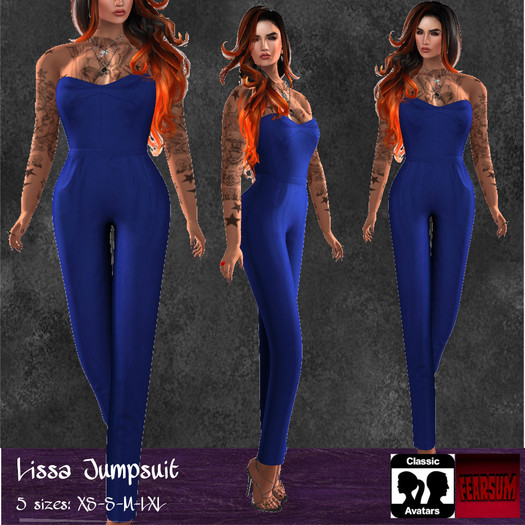 [F] Lissa Jumpsuit Blue