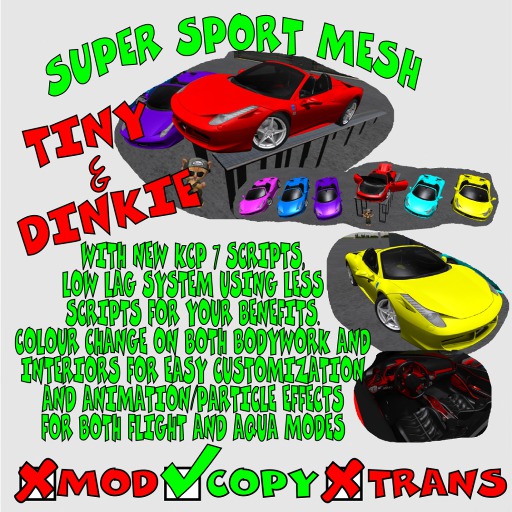TINY & DINKIE MESH SUPER SPORT CAR(BOXED)
