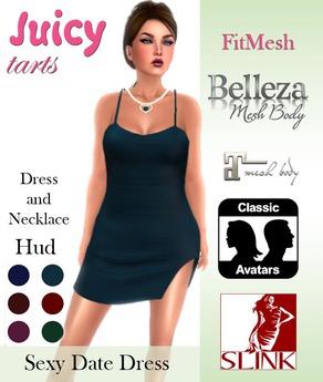 Second Life Marketplace - Juicy Tarts - Sexy Date Dress