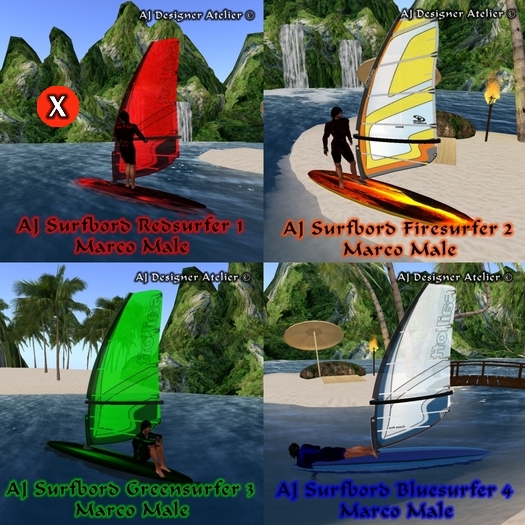 AJ_Surfboard Marco-Redsurfer Windsurfer 1 for Men