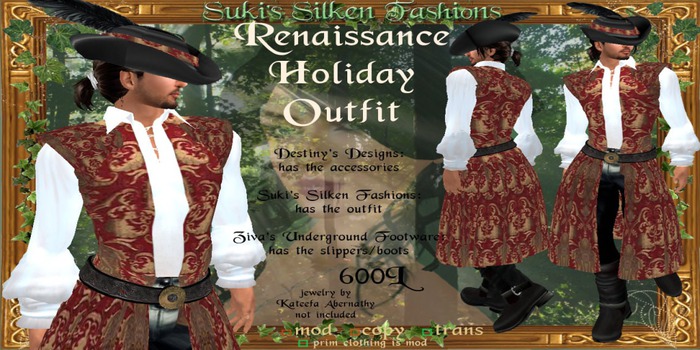 !~SSF~! Renaissance Captian's Outfit - Mens