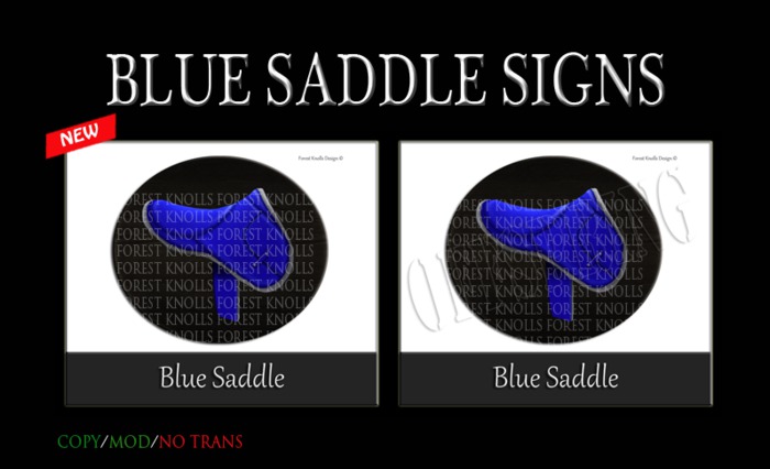 BLUE SADDLE SIGNS & OFFSPRINGS