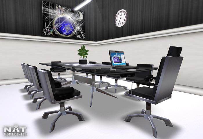NHC DARK MOON CONFERENCE TABLE *NHC SMART ANIMATION WITH 06 PREMIUM ANIMATIONS