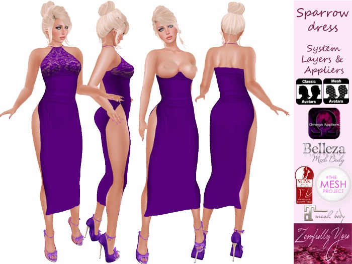 [ZY] Sparrow Dress - Purple