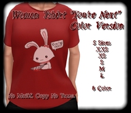 *~BroKenDoLl~* Woman Tshirt "you're Next" Color version Box