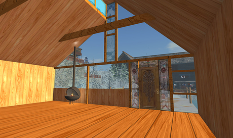 Second Life Marketplace - Alpine Home with Stained Glass Windows