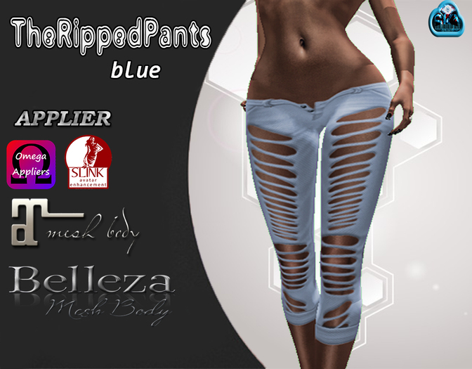 :::TheRipped:::Pants:::Blue