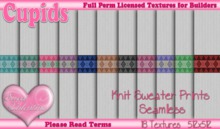 *Cupids Textures * 18 KNIT SWEATER PRINTS