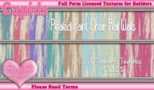 *Cupids Textures * 20 PEALED PAINT CHAIR RAIL WALLS