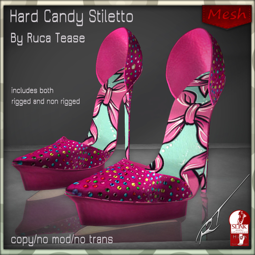 Mesh Hard Candy High Heels