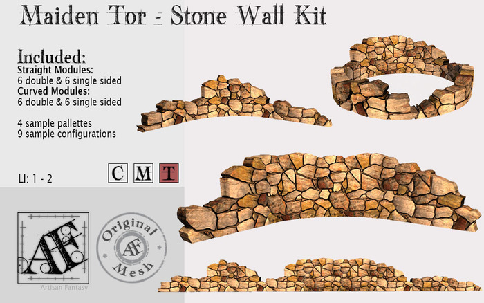 *AF* Maiden Tor Stone Wall Kit (Wear Me)