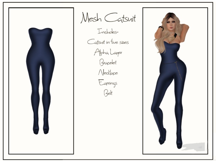 .::Tinkerbox::. Lux Catsuit Navy Blue
