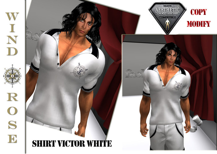 *WR* Shirt Victor White (for AESTHETIC/Niramyth)