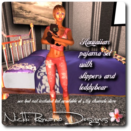  HAWAIIAN PAJAMA SET Rose