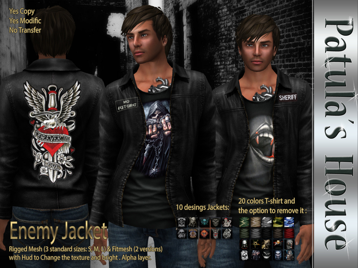 * Patulas House Patches Enemy Jacket.