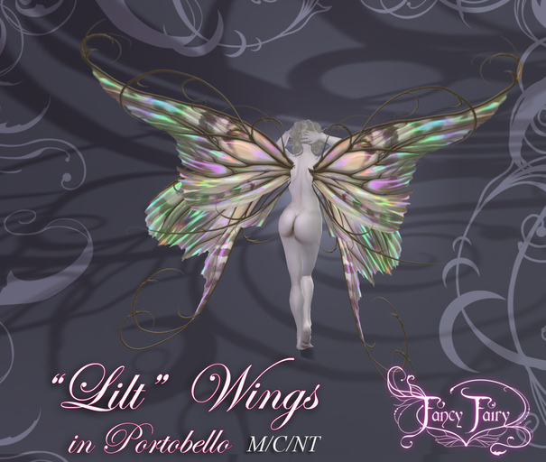 Lilt Scripted Wings in Portobello - New animations & positions! from Fancy Fairy