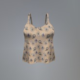 Ivory Paisley Mesh Top box
