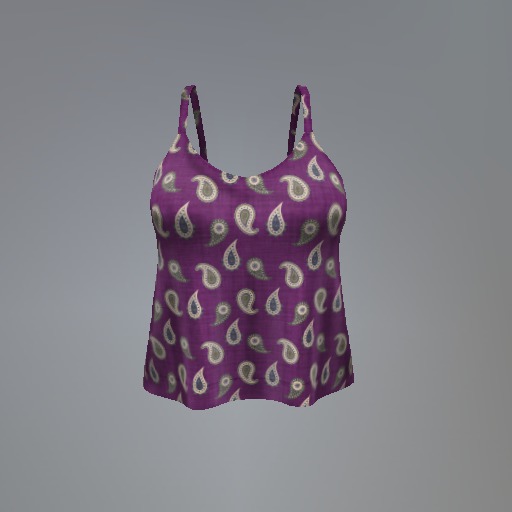 Purple Paisley Mesh Top box