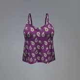 Purple Paisley Mesh Top box