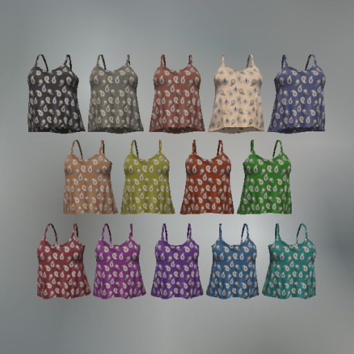 Paisley Mesh Top (Fatpack)