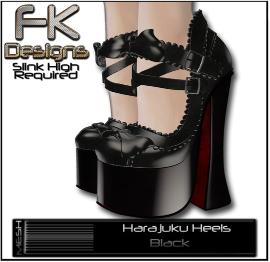 FK! - Harajuku Heels - Black