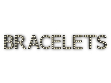 [Px] "BRACELETS" Illuminated Light Bulbs Sign