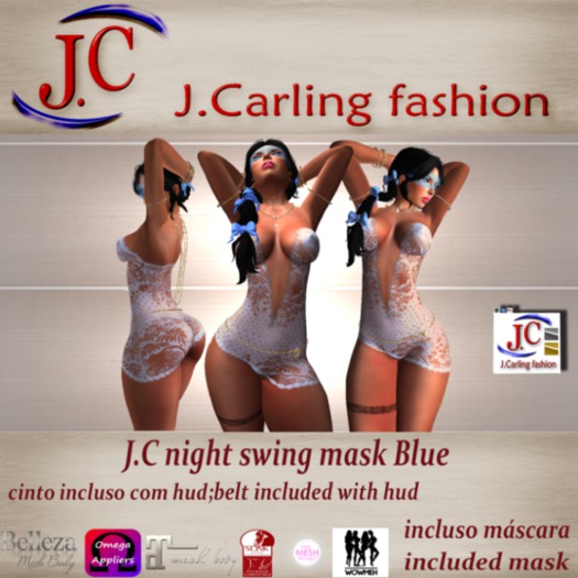 J.C night swing mask Blue