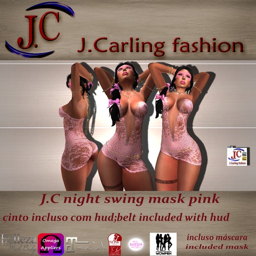 J.C night swing mask Pink