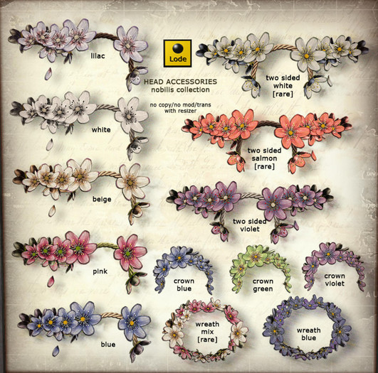 *LODE* Head Accessory - Nobilis Two Sided [white] RARE