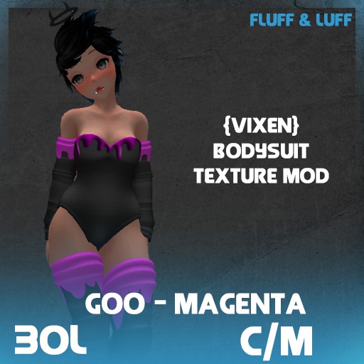 Fluff & Luff - Goo Magenta - Bodysuit Mod