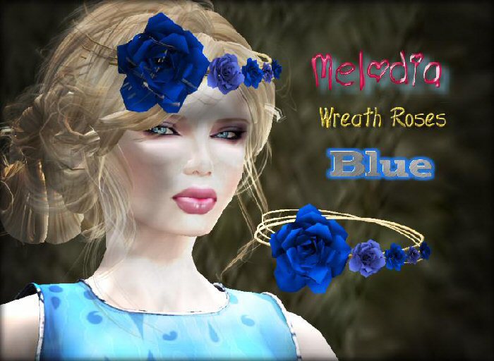 :::MELODIA::: Wreath Roses  *Juko* BLU x (unpacked)
