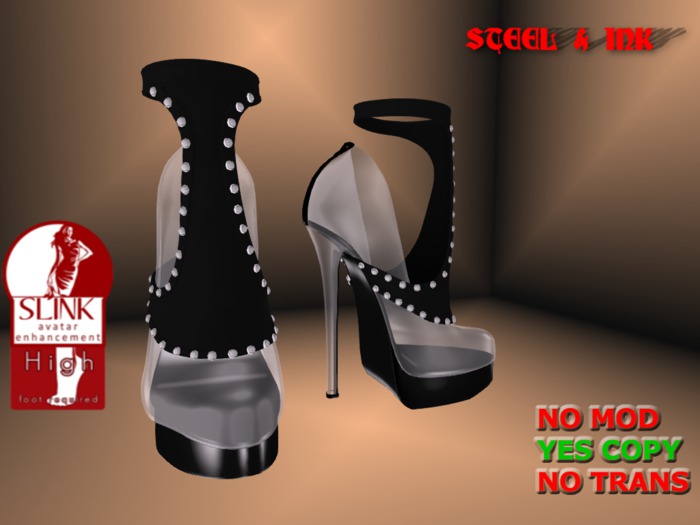 Steel&Ink Glass Slink High Heel