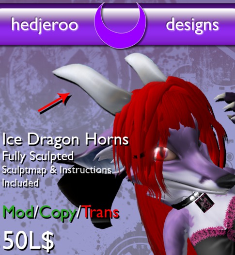 *HD* Ice Dragon Horns