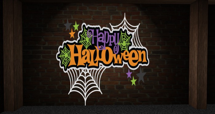  *FF* Decal & Canvas - Happy Halloween Decal Decor