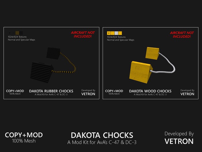 [Vetron] Dakota Chocks