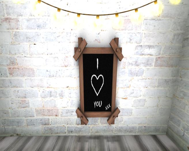 *FF* -  I Love U Chalkboard