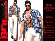 **BRONN BEACH STYLE COMPLET OUTFIT FOR MEN**