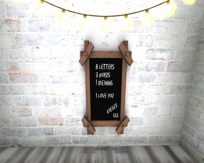 *FF* -  One Meaning I Love You Chalkboard Decor