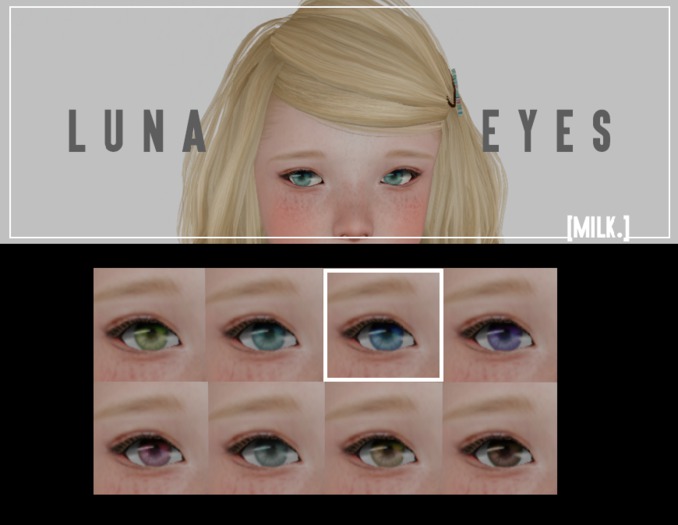 [Milk.] Luna Eyes - Blue