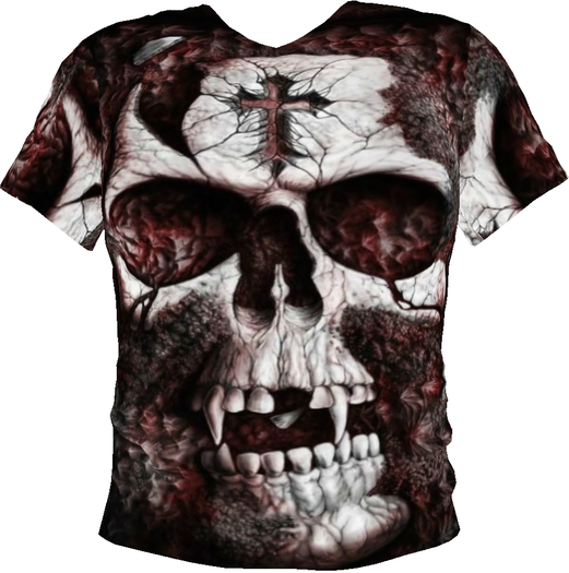 Decrepit Skull T-Shirt (Mesh)