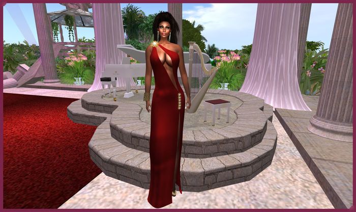 ::MALLI:: ALMA GOWN IN RED.