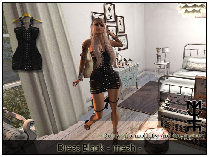 dress, black Mini -MUTE Arte Virtual -