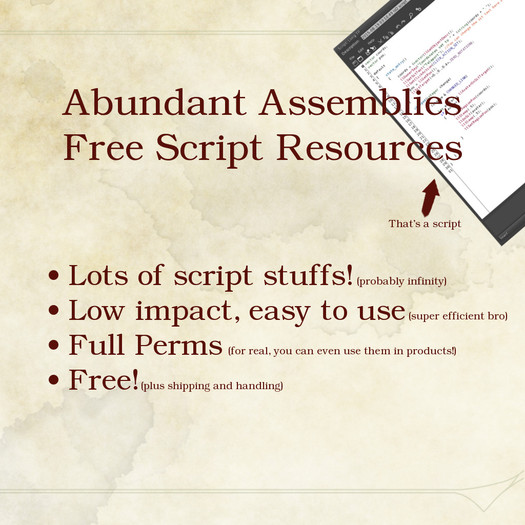 Abundant Assemblies Free Script Resources